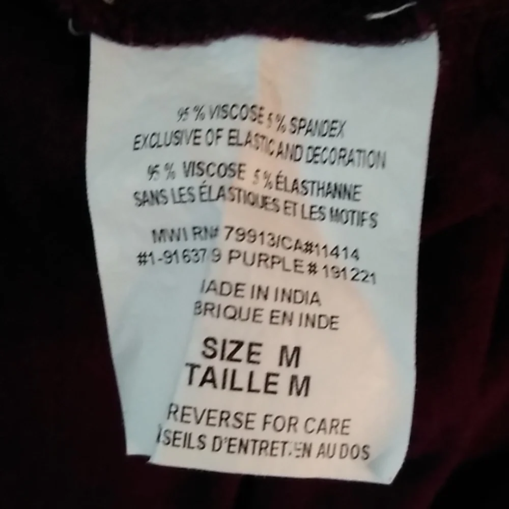 3/$15 Motherhood maternity dark purple vneck dress - Picture 7 of 7